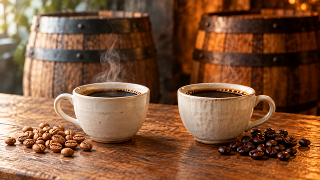 樽熟成コーヒー、今年は飲み比べで！
